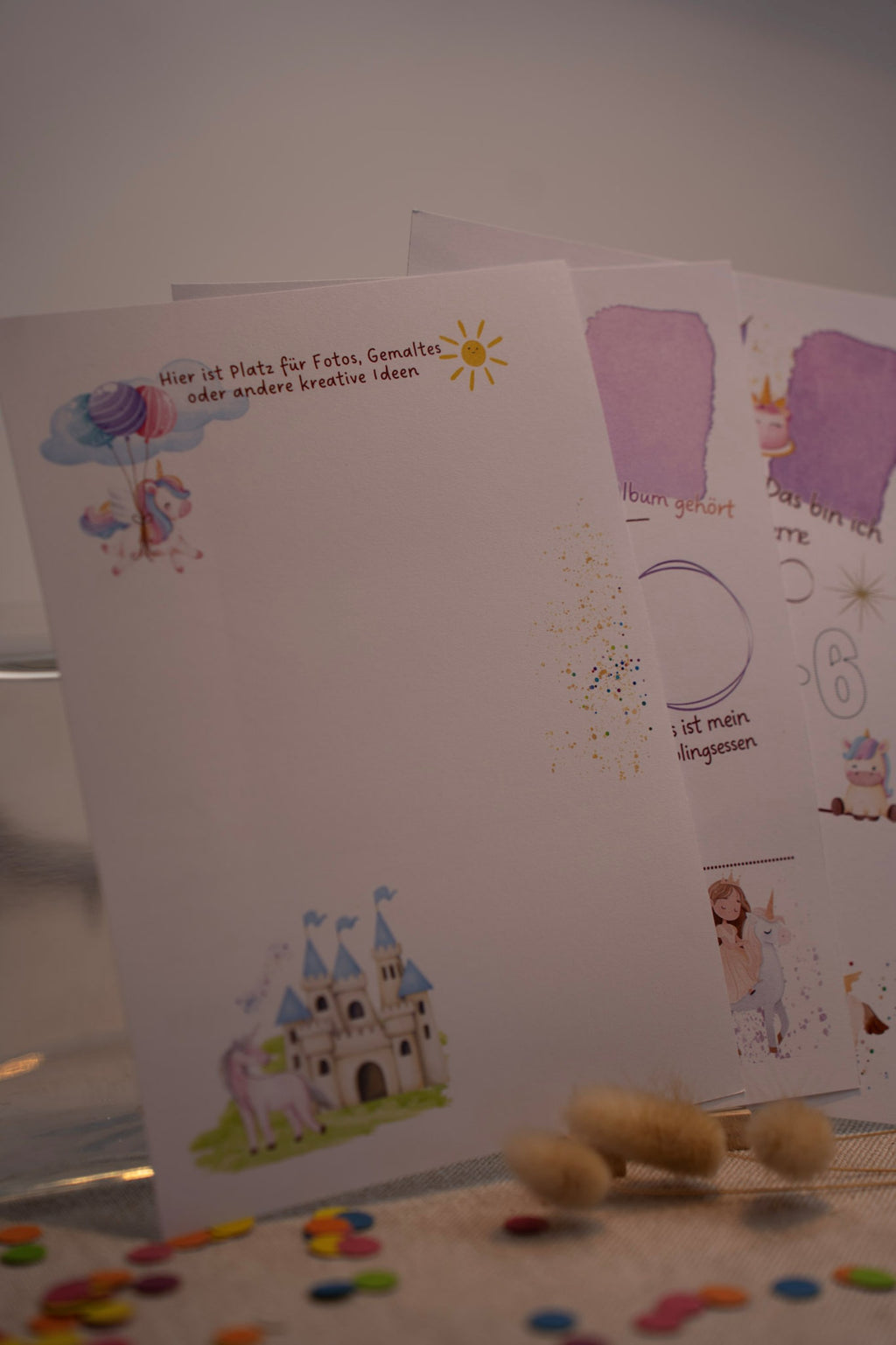 Kindergartenseite Einhörner