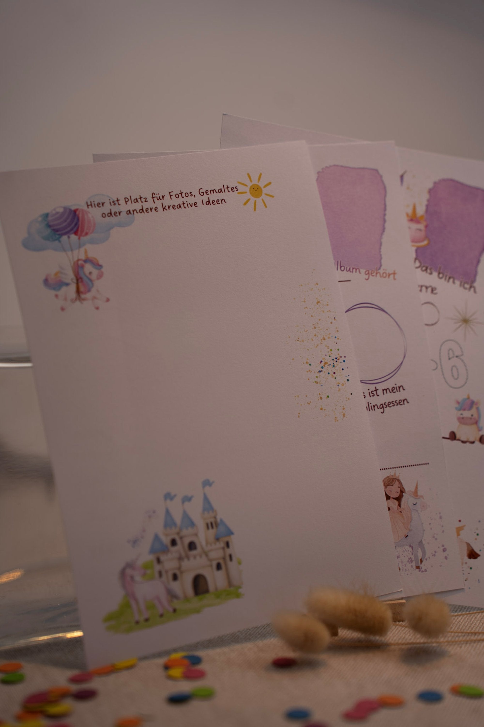 Kindergartenseite Einhörner