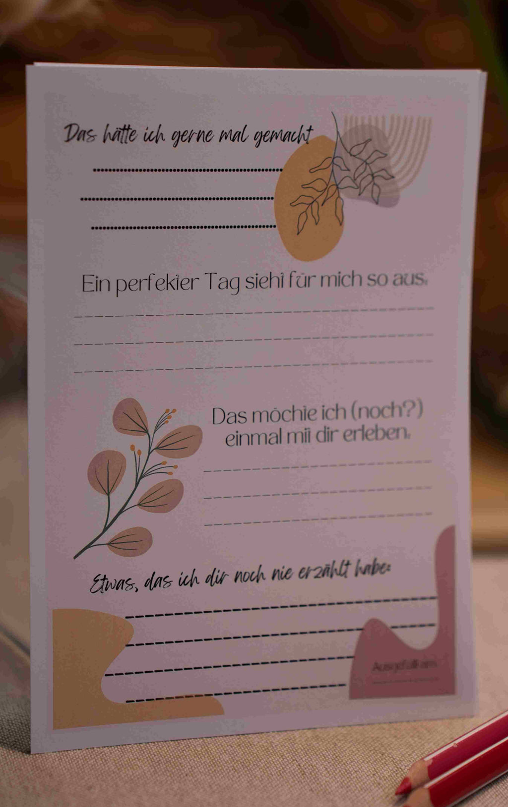 Gästebuchseite helles Thema