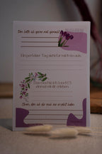 Freundebuchseite lila